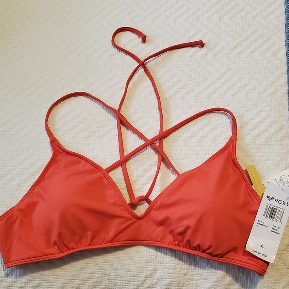 ROXY Bikini Top Size XL NWT - Picture 2 of 5